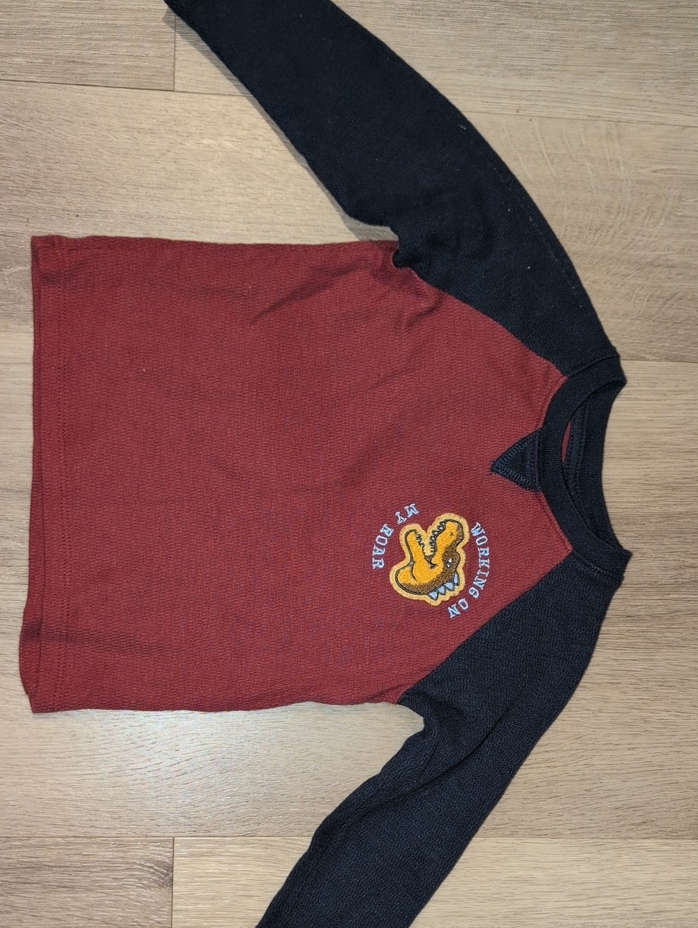 Garanimals Red & Black Raglan Long Sleeve Shirt with Duck Patch